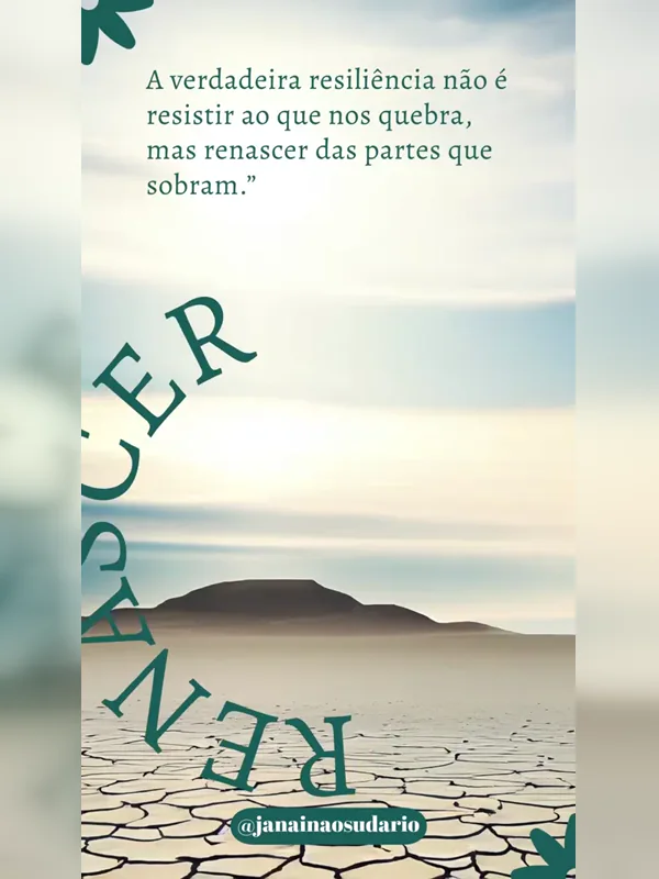 Capa editorial do vídeo Renascer das partes que sobram