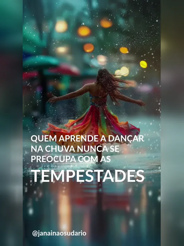Capa editorial do vídeo Aprender a dançar na chuva